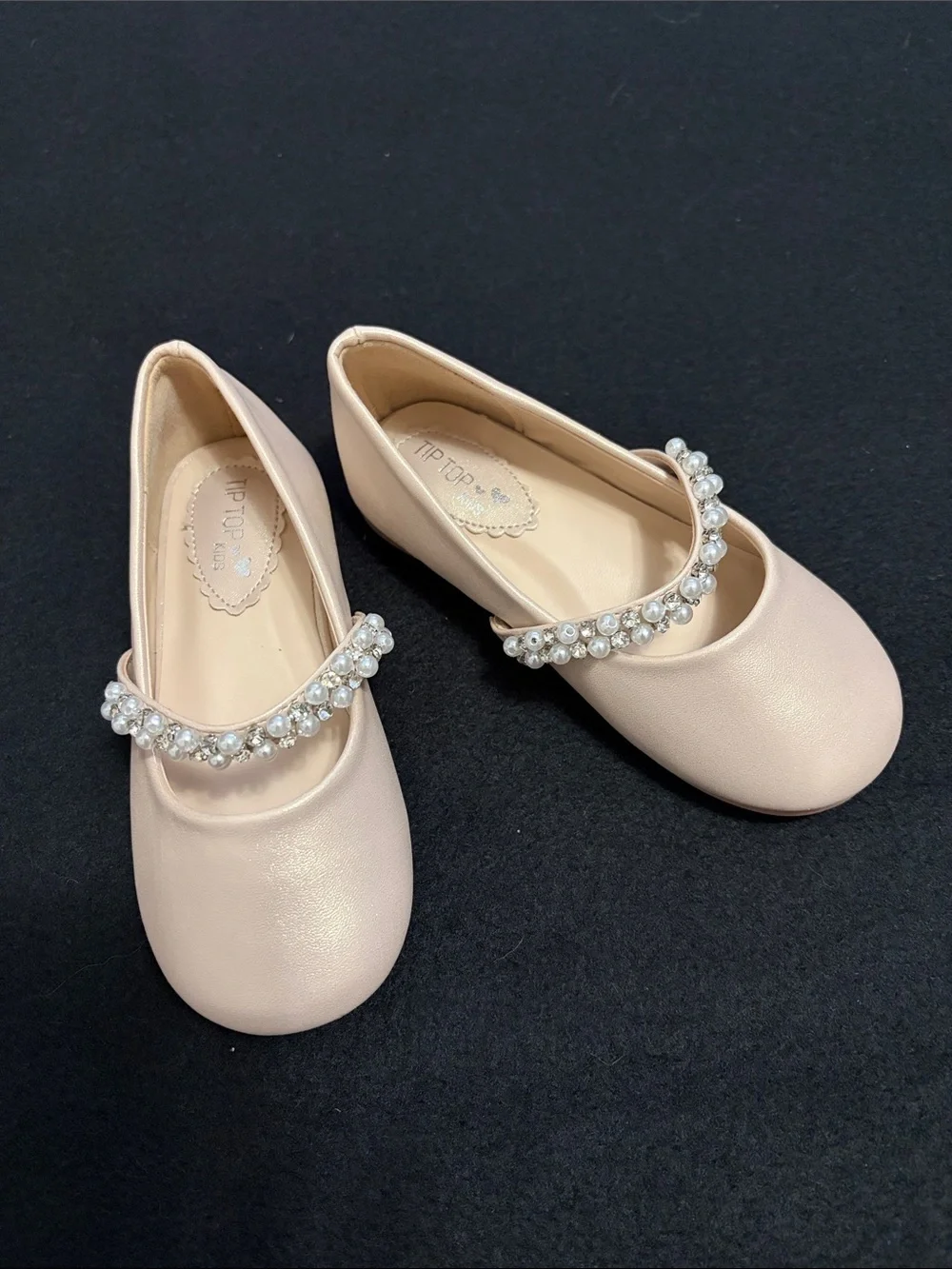 Tip Top Kids Nude Pink Toddler Mary Jane Ballet Flat Size 8
